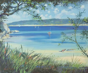 Salcombe, Southsands Beach, 2000